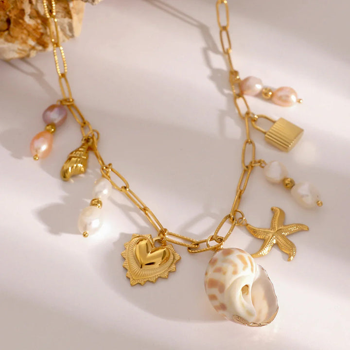 Collier de perles d'eau douce du Pacifique