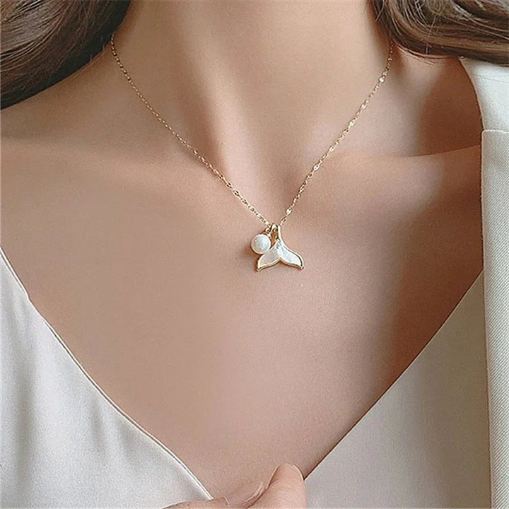 Collier de perles d'eau douce sirène