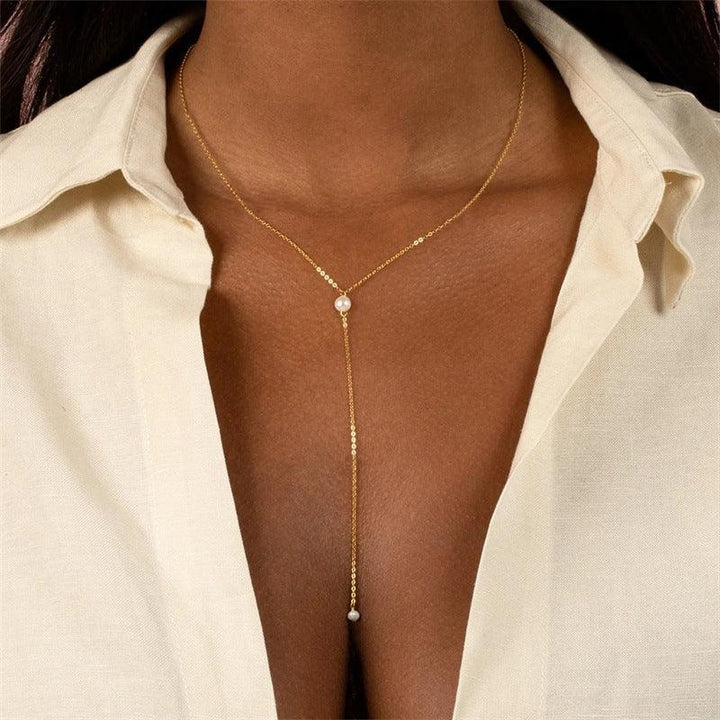 Beatrice Perlenquastenkette