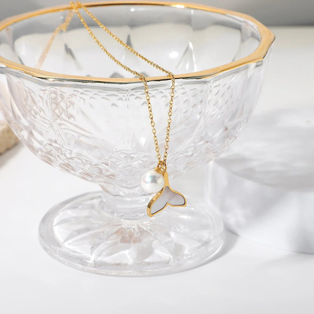 Collier de perles d'eau douce sirène