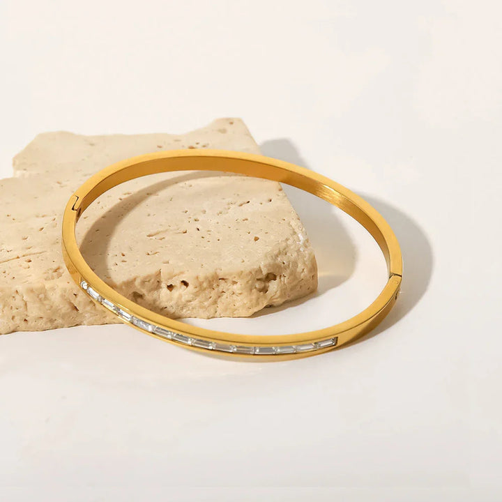 Grace Gold Diamond Bangle