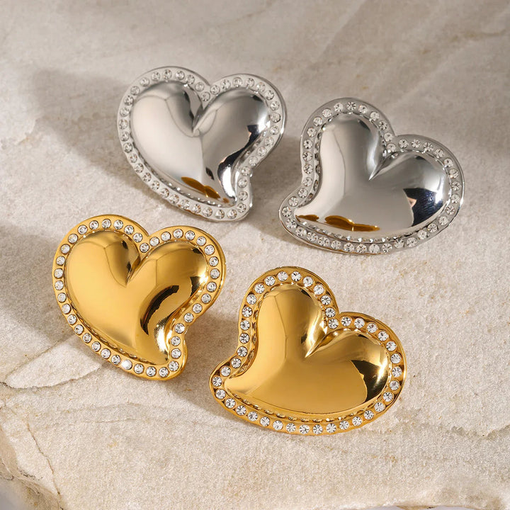 Boucles d'oreilles en or Holly Heart