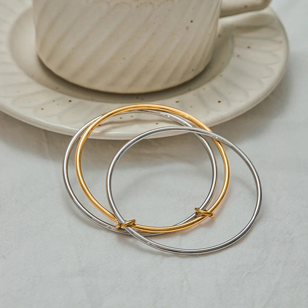 Romina Zweifarbiges Stapelarmband