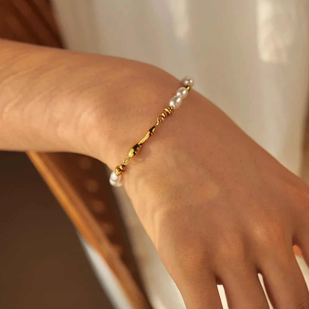 Dominique Süßwasserperlenarmband