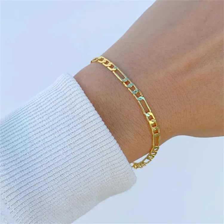 Saturn-Goldkettenarmband