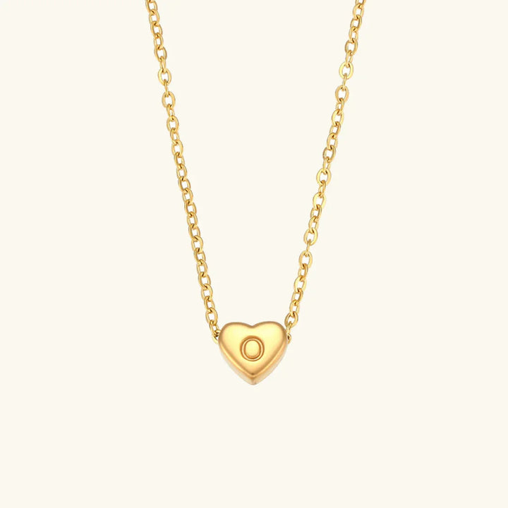Herz Initiale Gold Halskette