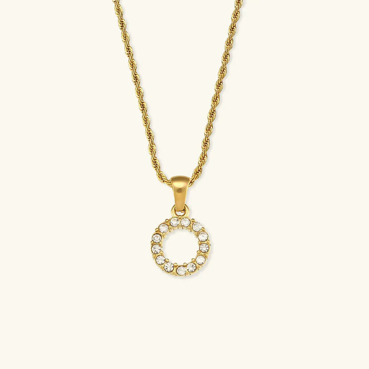 Maeve Letter Initial Diamond Necklace