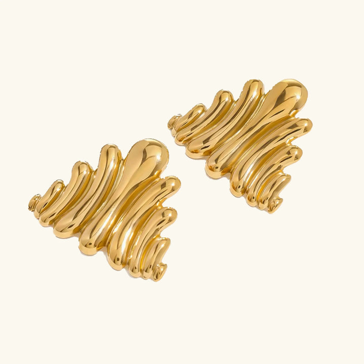 Boucles d'oreilles en or Nora Ripple