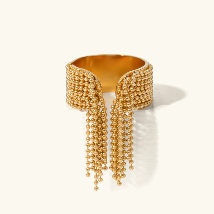 Krystelle – Goldener Quastenring
