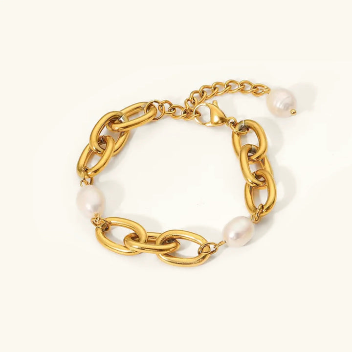 Ysabel – Armband mit dicken Süßwasserperlen