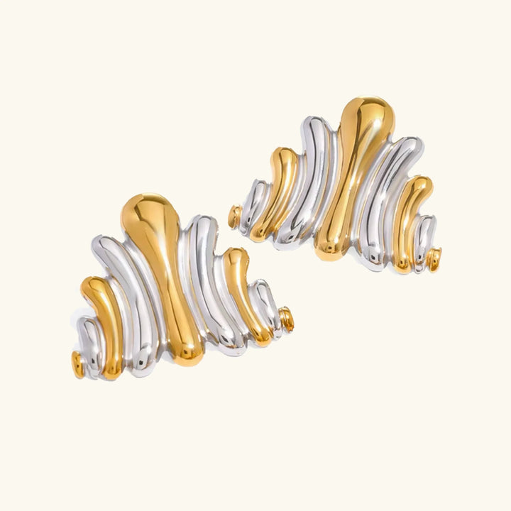 Boucles d'oreilles en or Nora Ripple