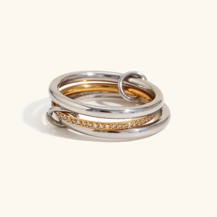Belinda Diamantring-Stapel