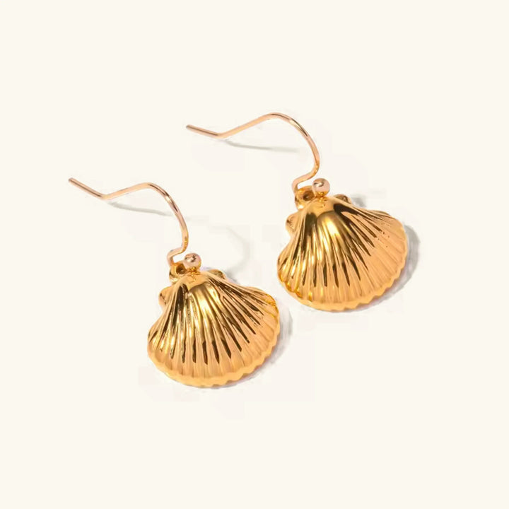 Breeze Gold Muschel Ohrringe