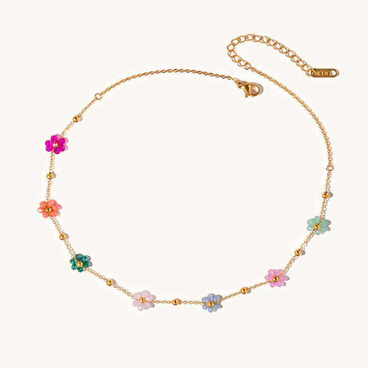 Azaleen-Blumen-Goldkette