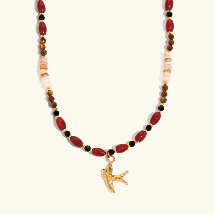 Collier de perles en œil de tigre Sierra