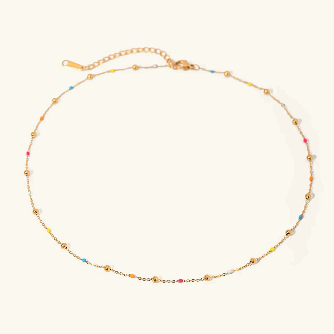 Amphitrite Gold Chain Bead Necklace
