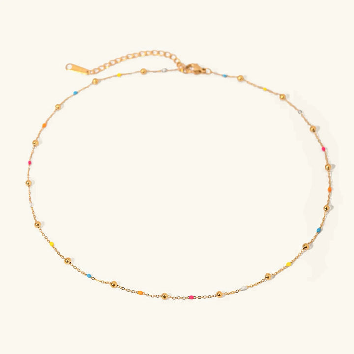Amphitrite Gold Chain Bead Necklace