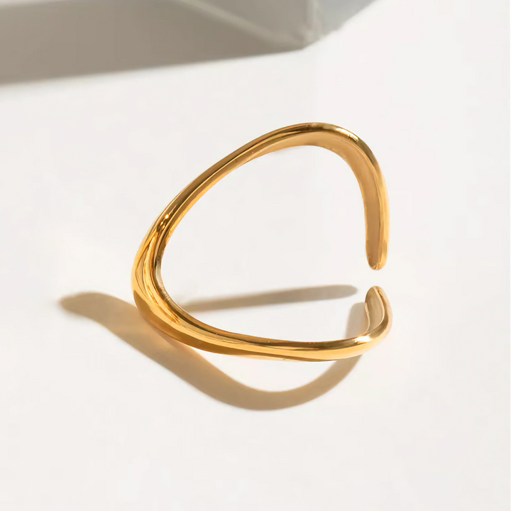 Paisley-Goldbogenring