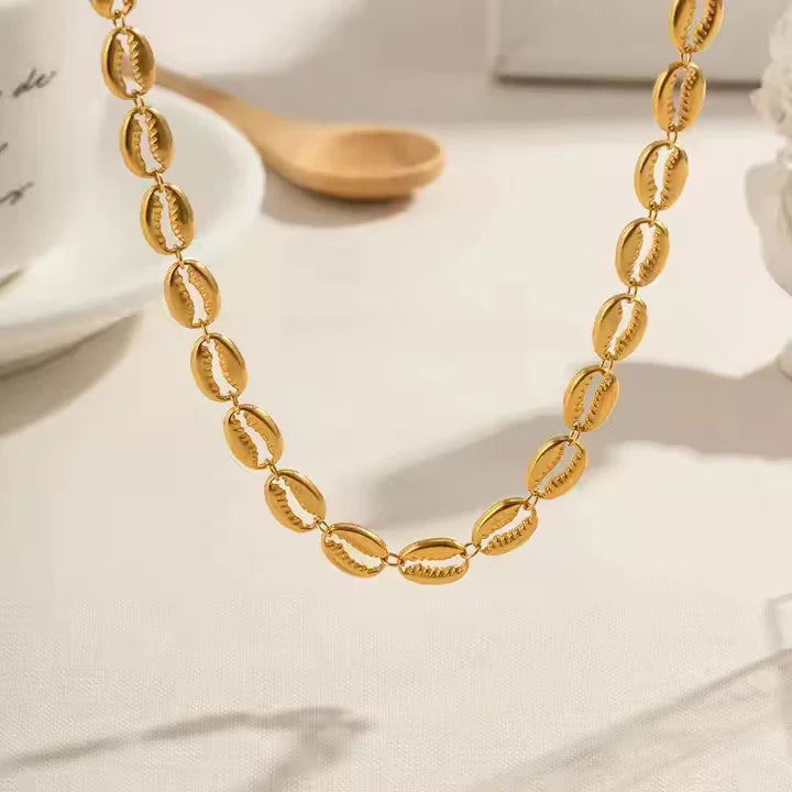 Pacifica Gold Muschel Halskette