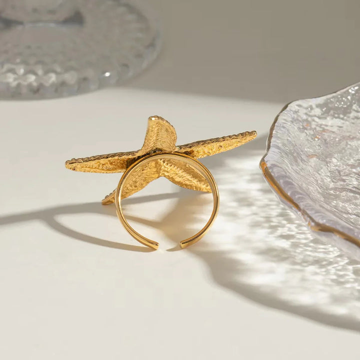 Seabreeze Gold Seestern Ring