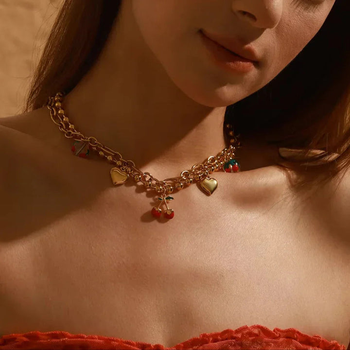 Kai Gold Cherry Necklace