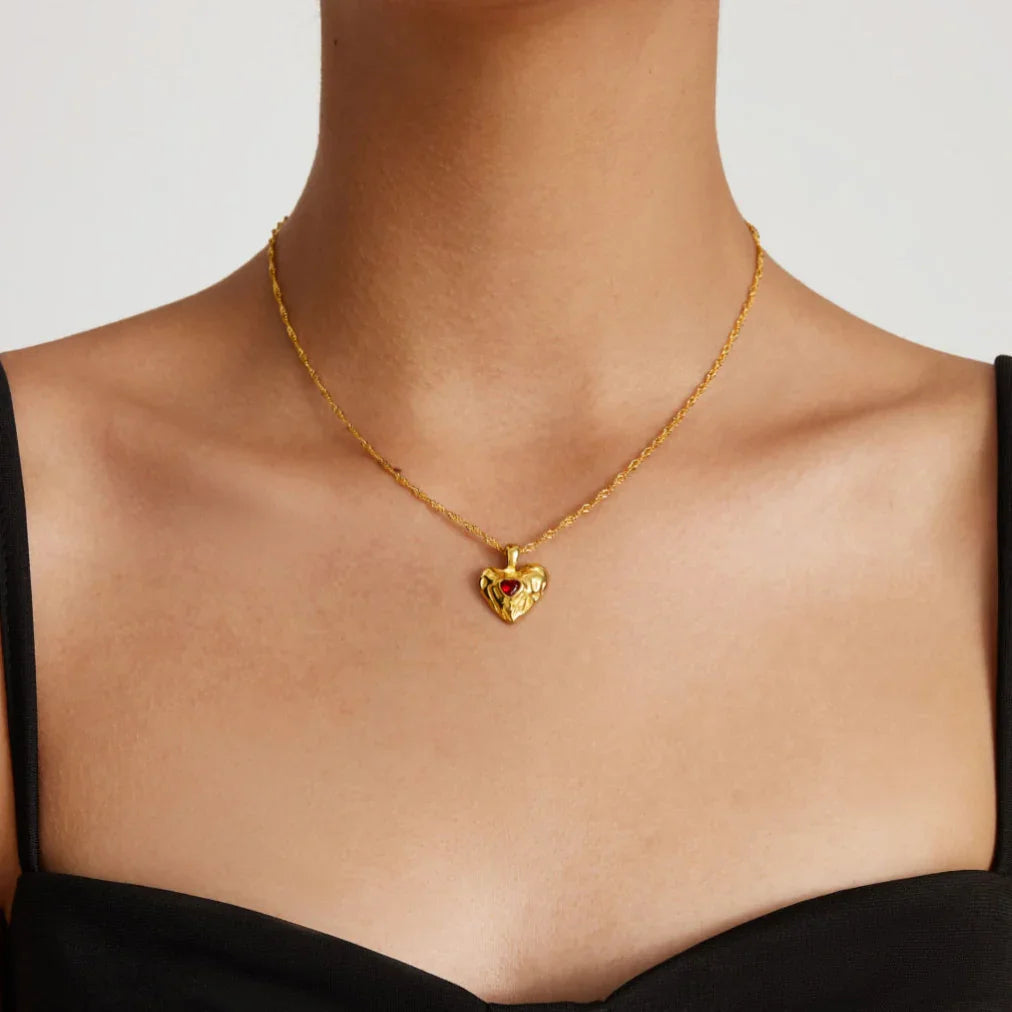 Vesper Gold Herz Halskette