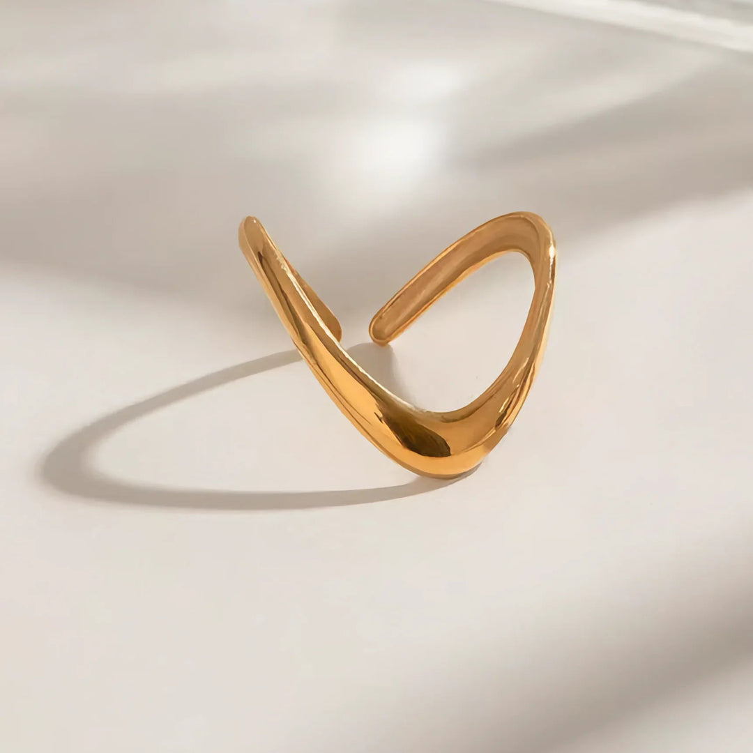 Paisley-Goldbogenring