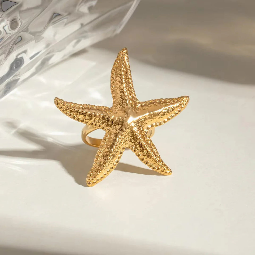 Seabreeze Gold Seestern Ring