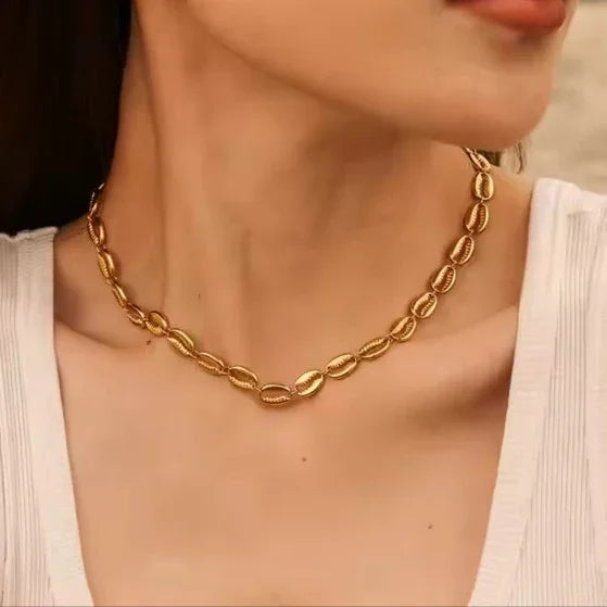 Pacifica Gold Muschel Halskette