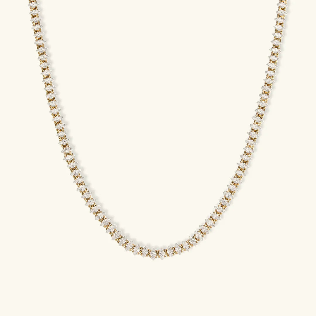 Wisteria Diamant Tennis Halskette
