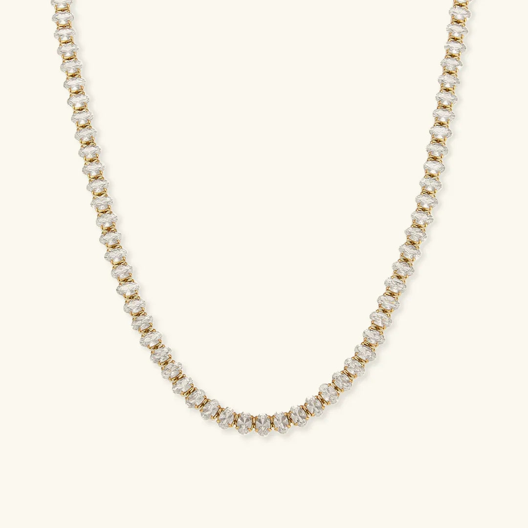 Wisteria Diamant Tennis Halskette