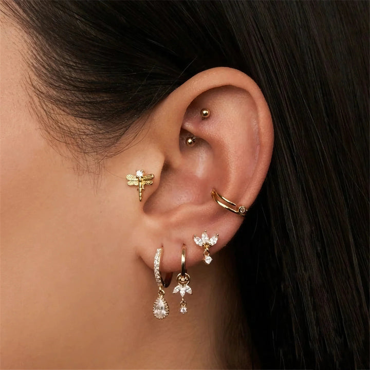 Brooke – Abnehmbare Creolen mit Charm