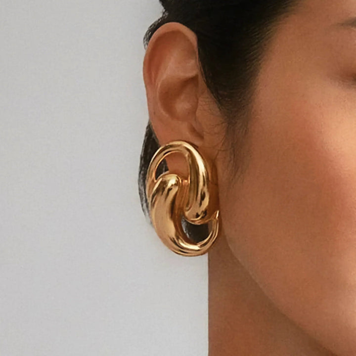 Dansley – Goldohrringe mit Wassertropfen