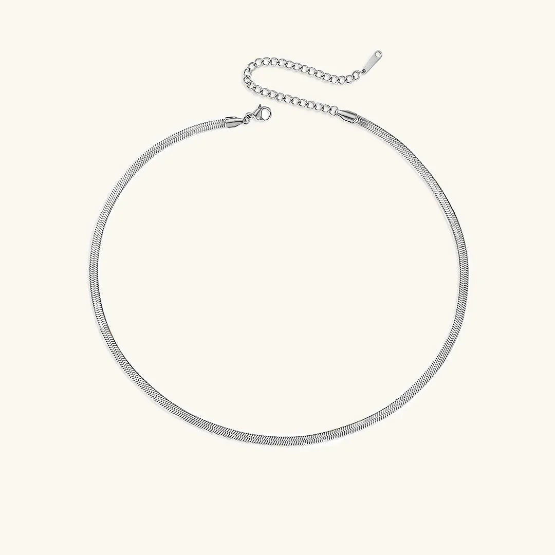 Elizabeth Gold Fischgrätenhalskette