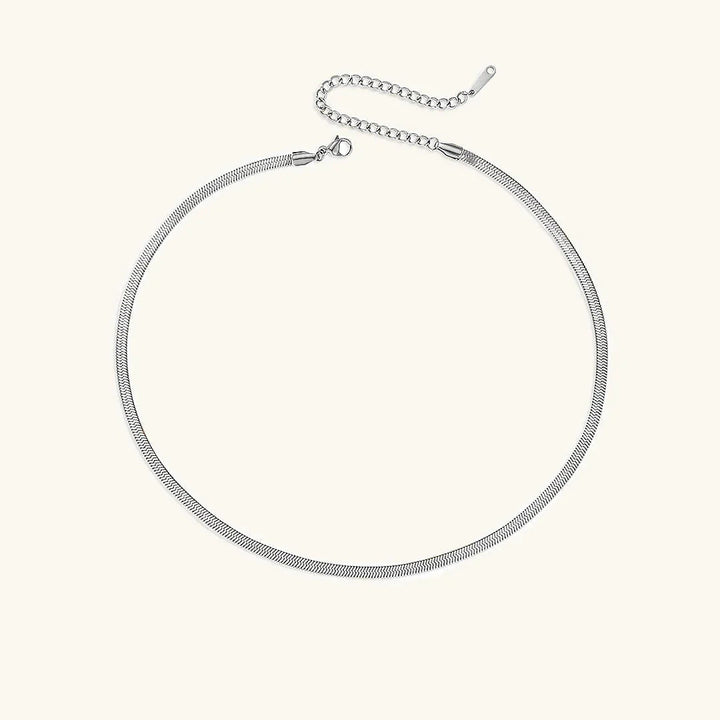 Elizabeth Gold Fischgrätenhalskette