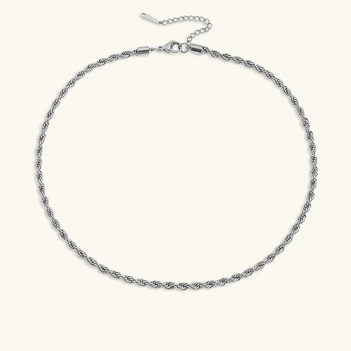 Collier en or avec chaîne en corde Bianca