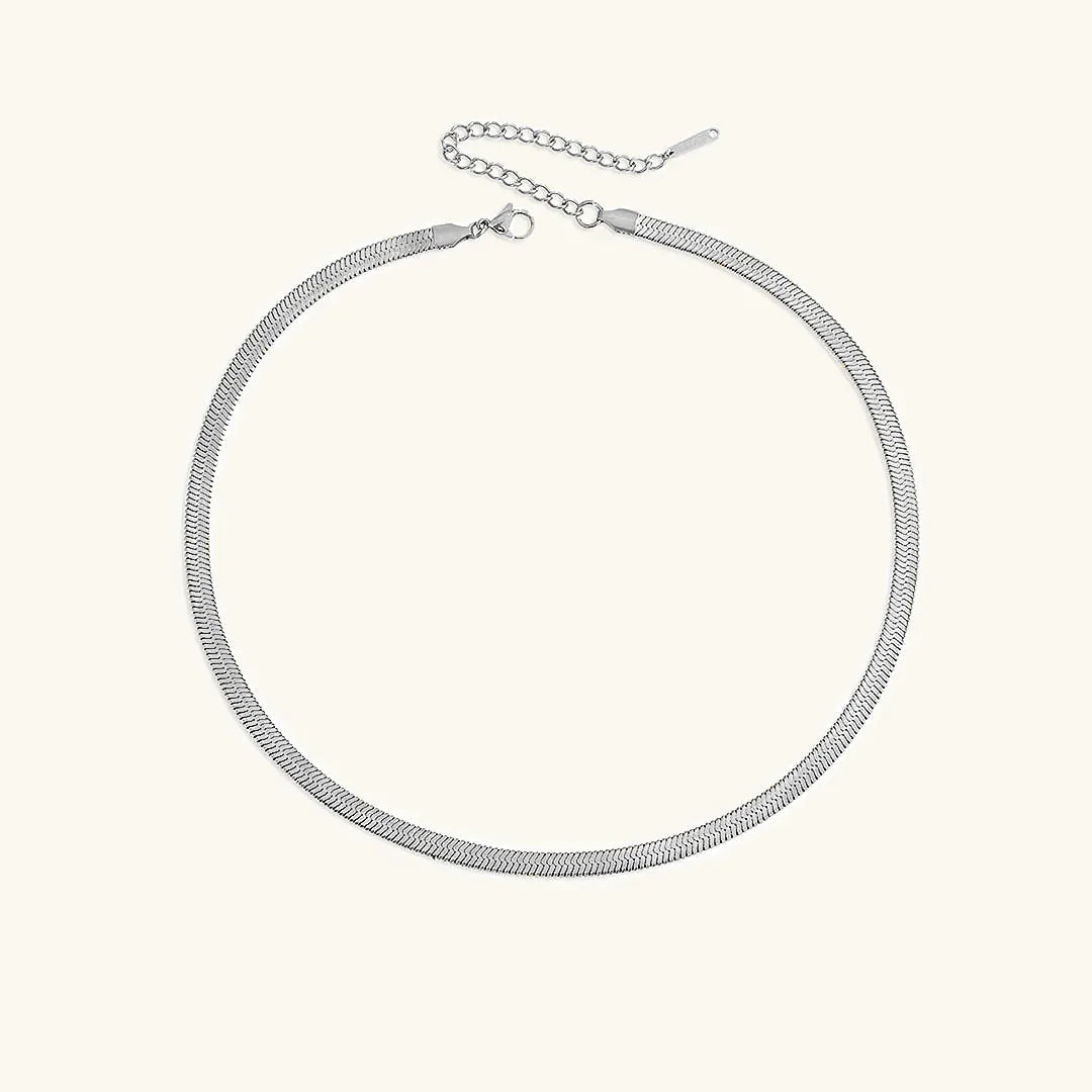 Elizabeth Gold Fischgrätenhalskette