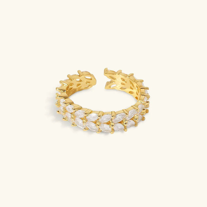 Clarisse gemusterter Goldring