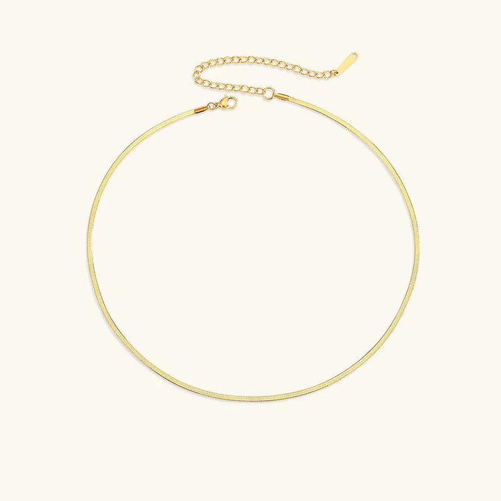 Elizabeth Gold Fischgrätenhalskette
