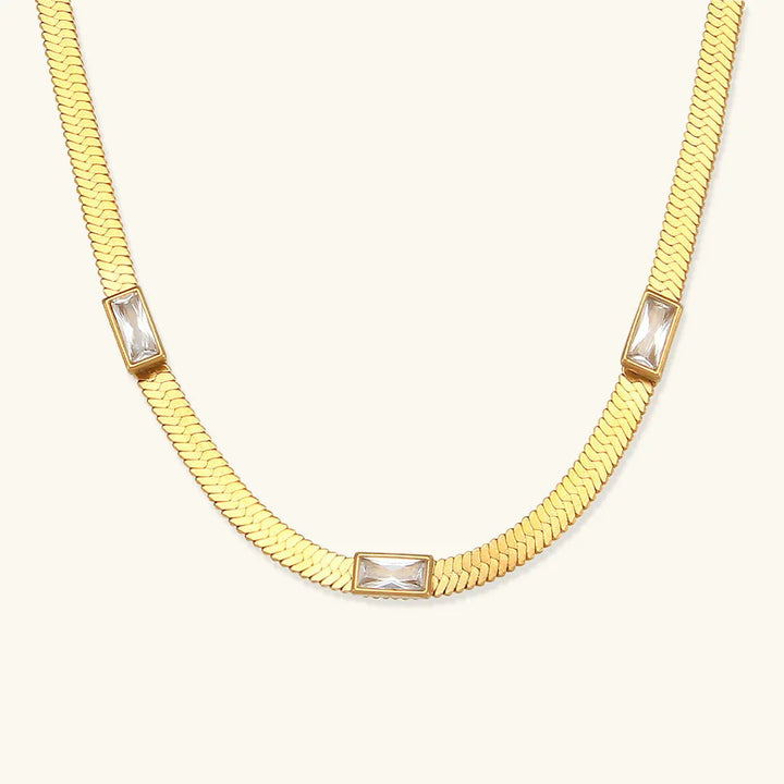 Eve Fischgräten-Goldkette