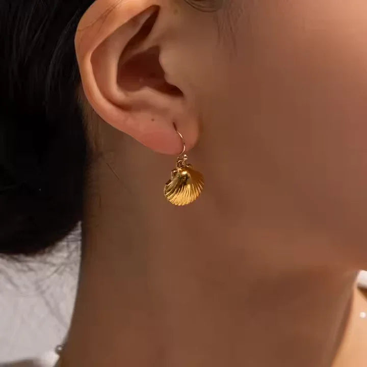 Boucles d'oreilles coquillage Breeze Gold
