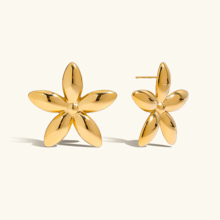 Monica Blumen-Goldohrringe