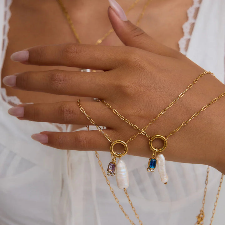 Caitlin Geburtsstein-Perlenkette