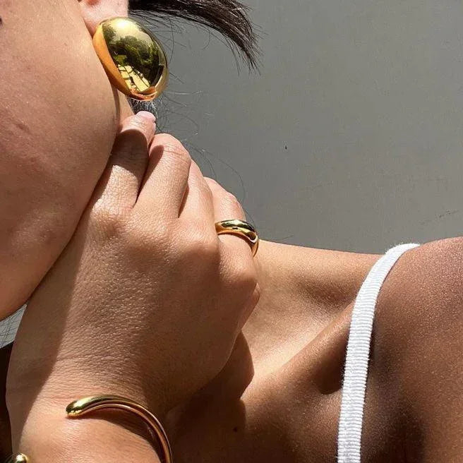 Carrie – Chunky Bean – Goldohrringe