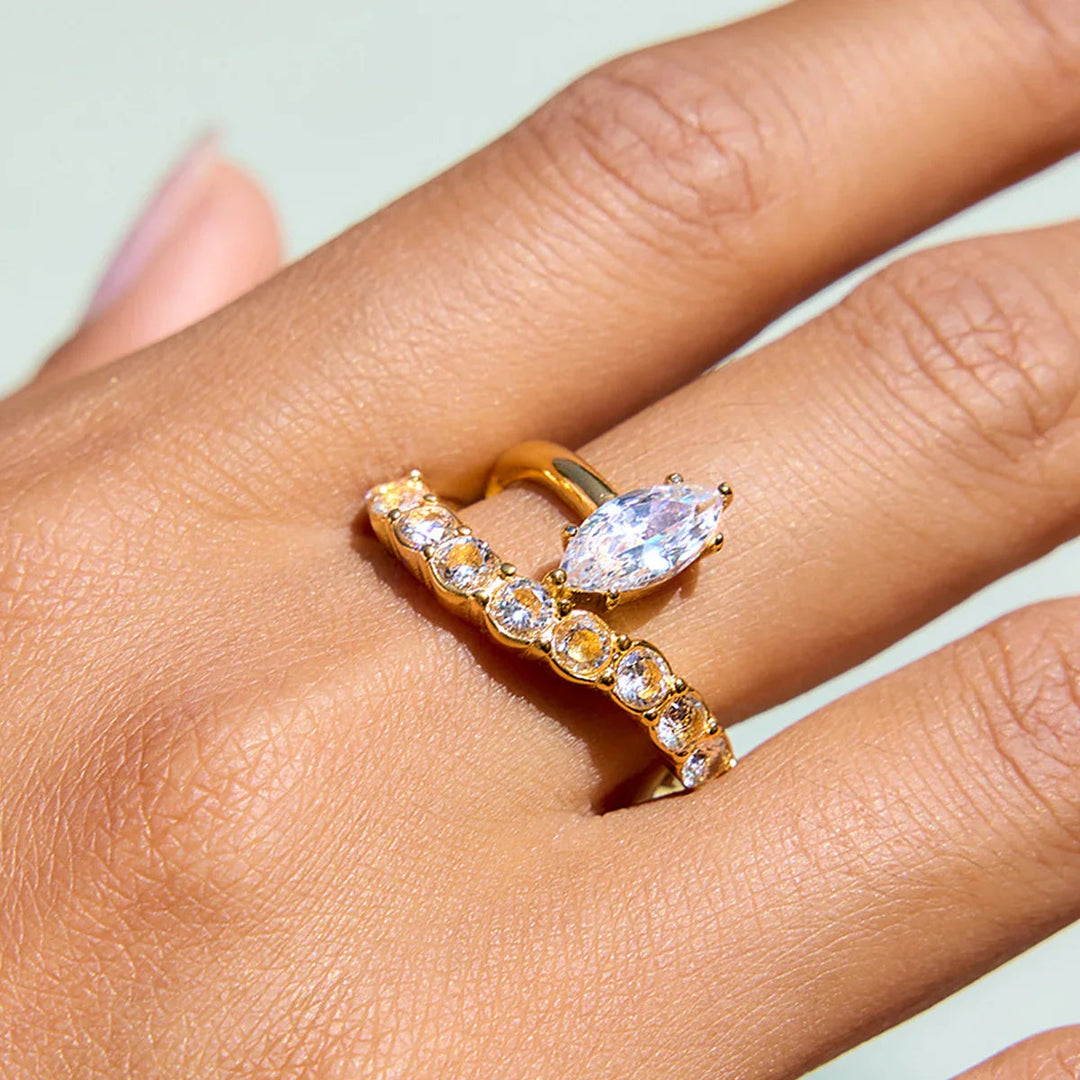 Calina Marquise Diamantring
