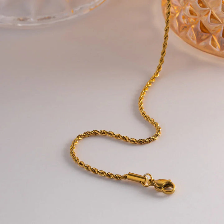 Calle Rope Chain Gold Halskette