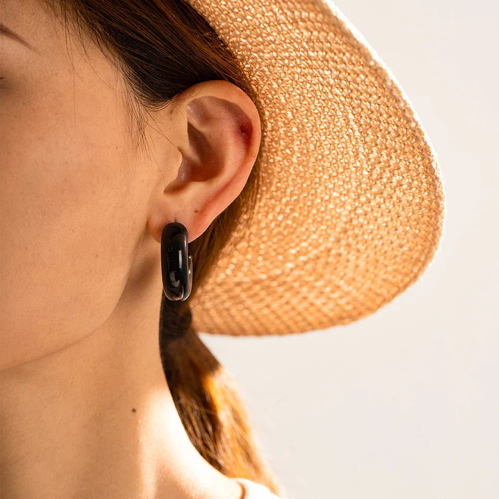 Natalia – Klobige goldene Creolen