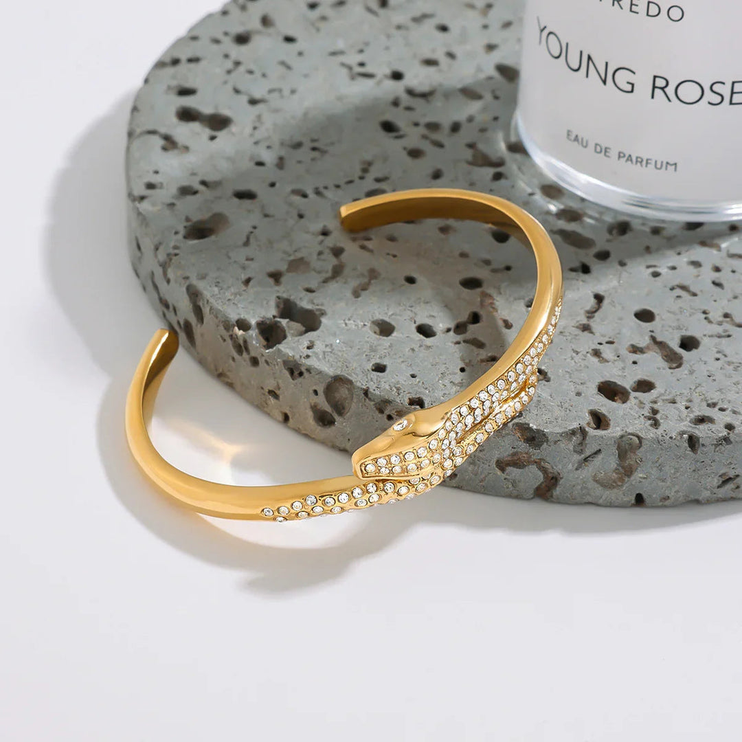 Rosalee Serpentin Diamant Armreif
