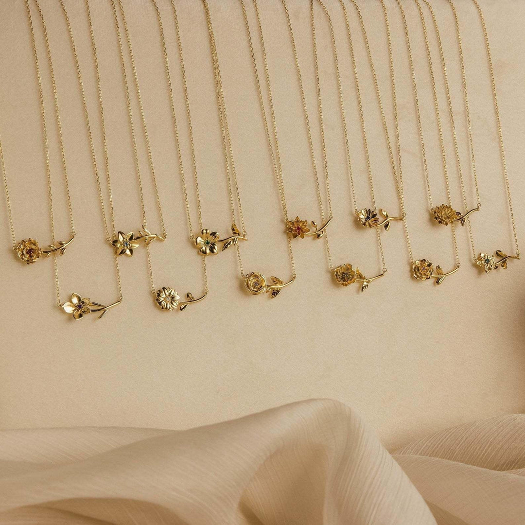 Maribelle Geburtsblume Goldkette