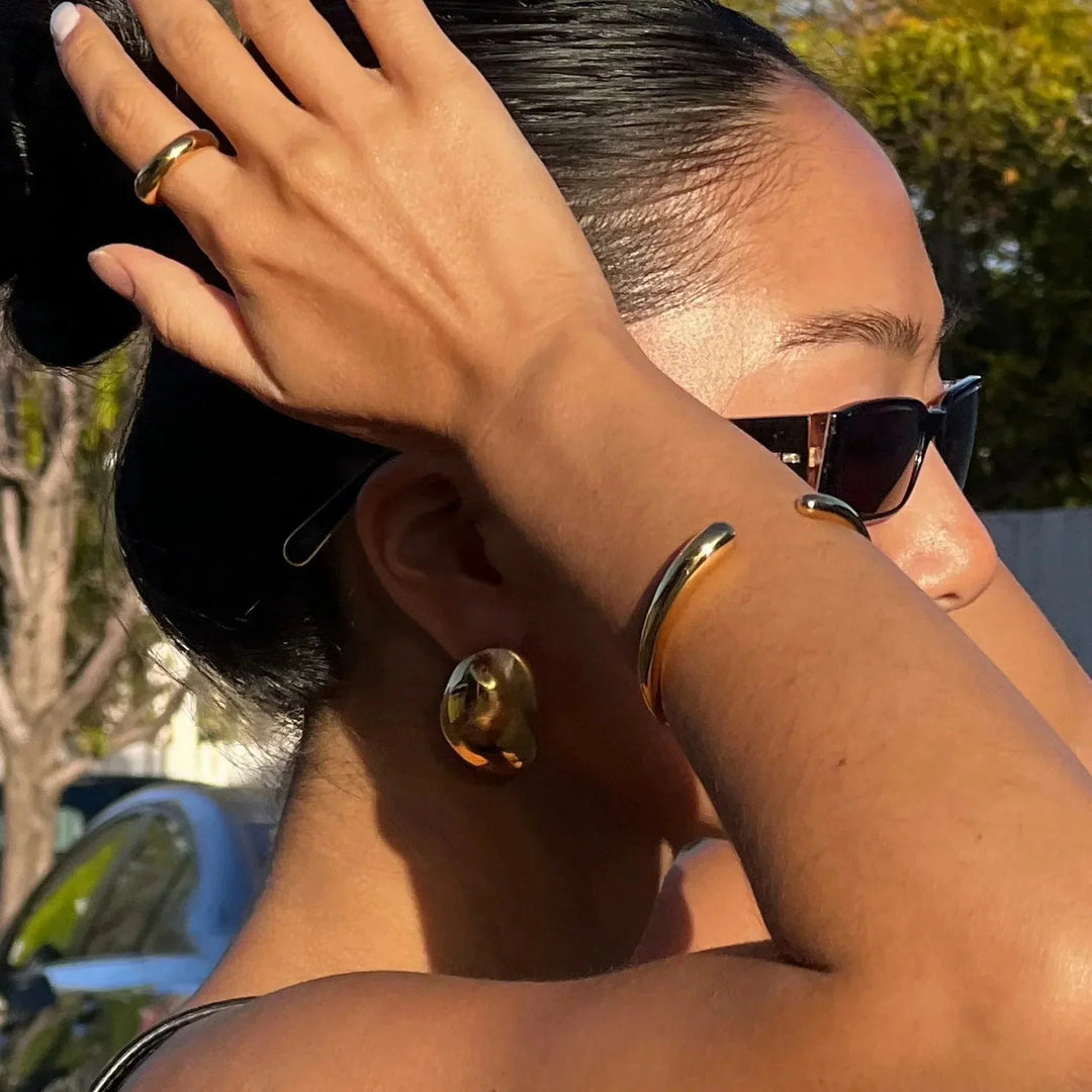 Carrie – Chunky Bean – Goldohrringe